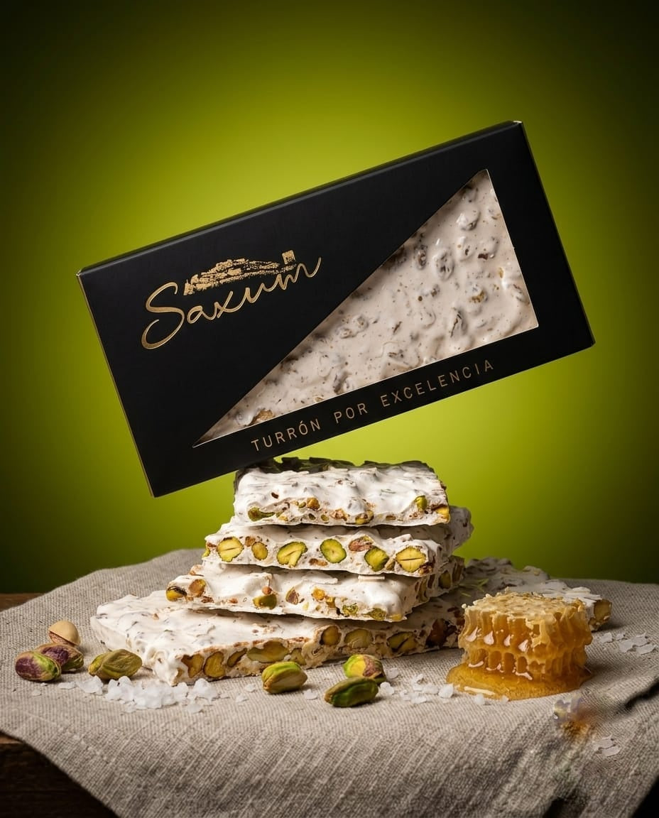 TURRÓN DE PISTACHO CON SAL