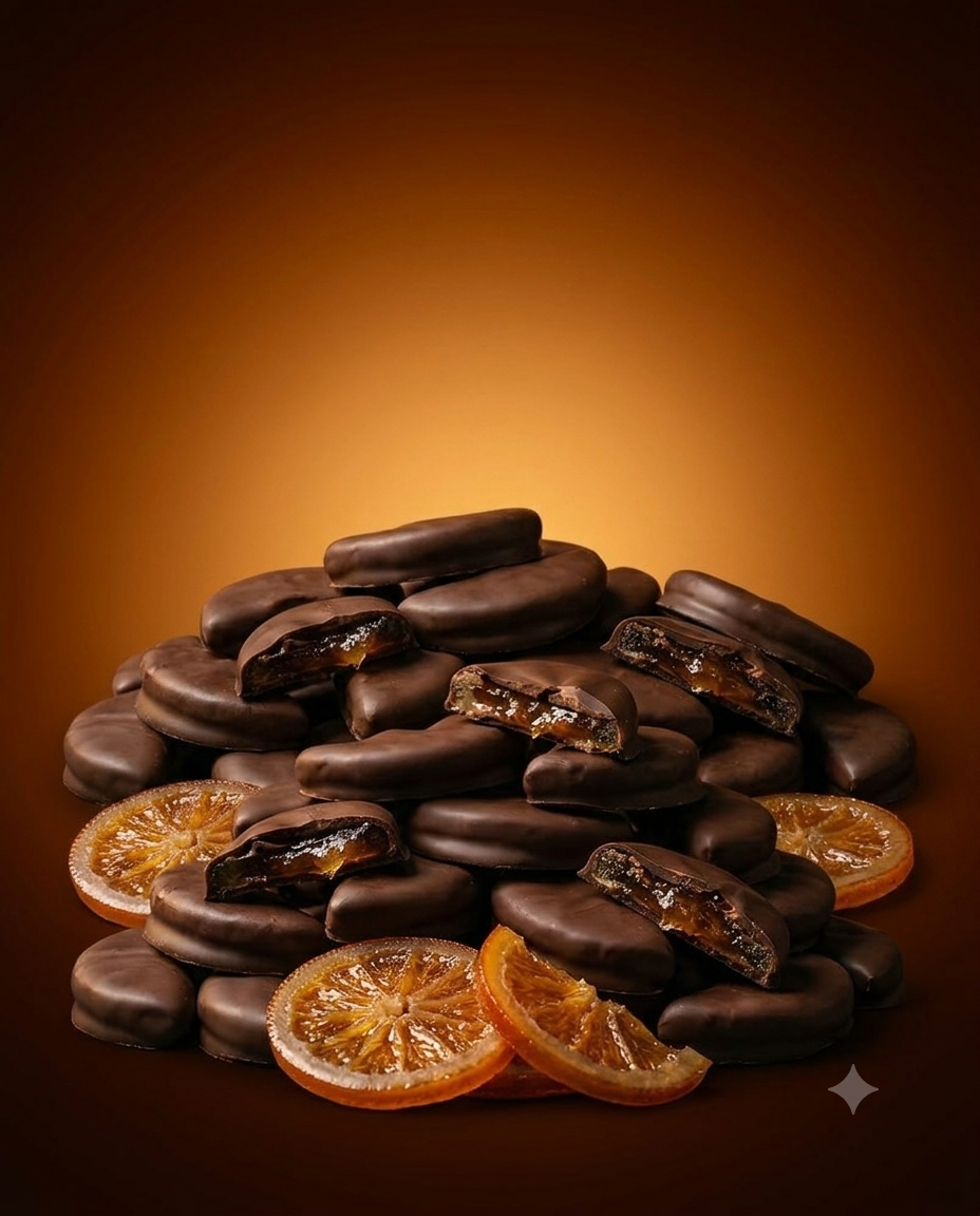 GAJOS DE NARANJA BAÑADOS EN CHOCOLATE